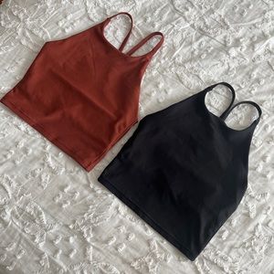 (2) OldNavy activewear power soft tanks| size xs